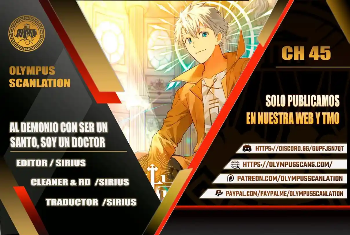 Al Diablo Con Ser Un Santo, Soy Un Médico: Chapter 45 - Page 1