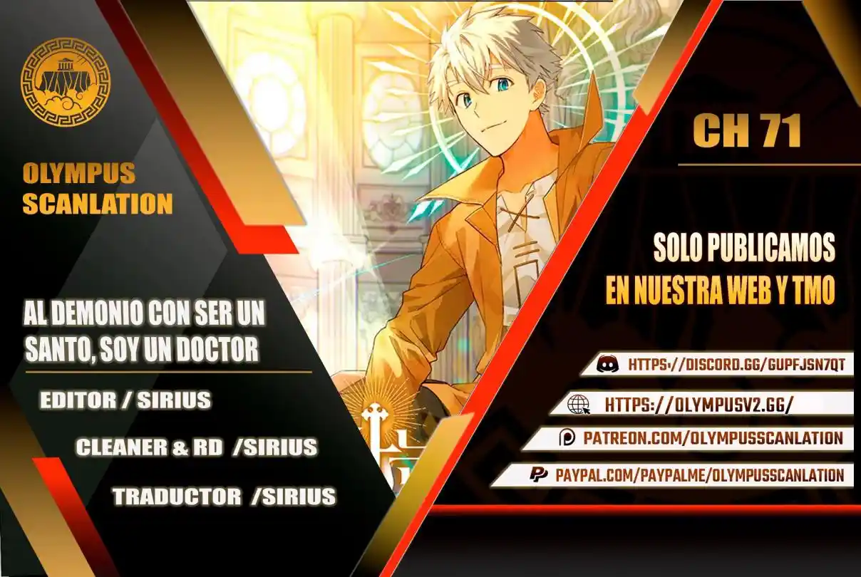 Al Diablo Con Ser Un Santo, Soy Un Médico: Chapter 71 - Page 1