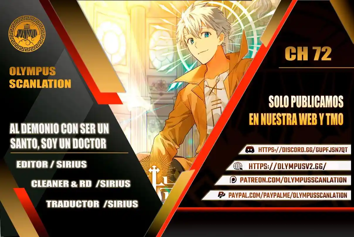 Al Diablo Con Ser Un Santo, Soy Un Médico: Chapter 72 - Page 1