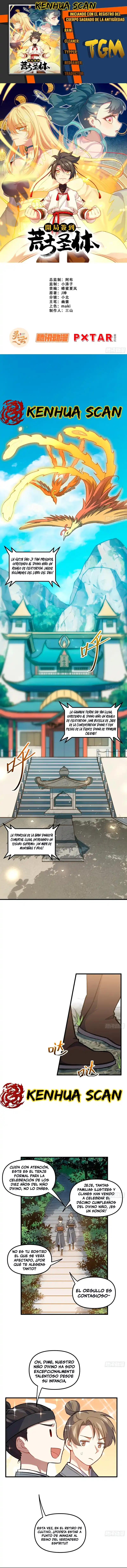 Iniciando Con El Registro Del Cuerpo Sagrado De La Antigüedad: Chapter 9 - Page 1