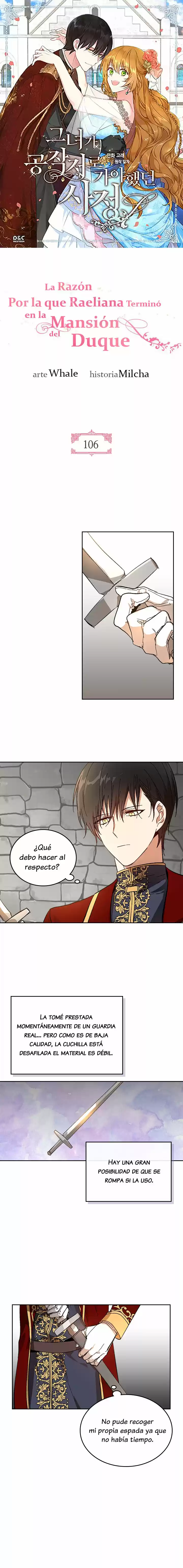 La Razón Por La Que Raeliana Terminó En La Mansión Del Duque: Chapter 106 - Page 1