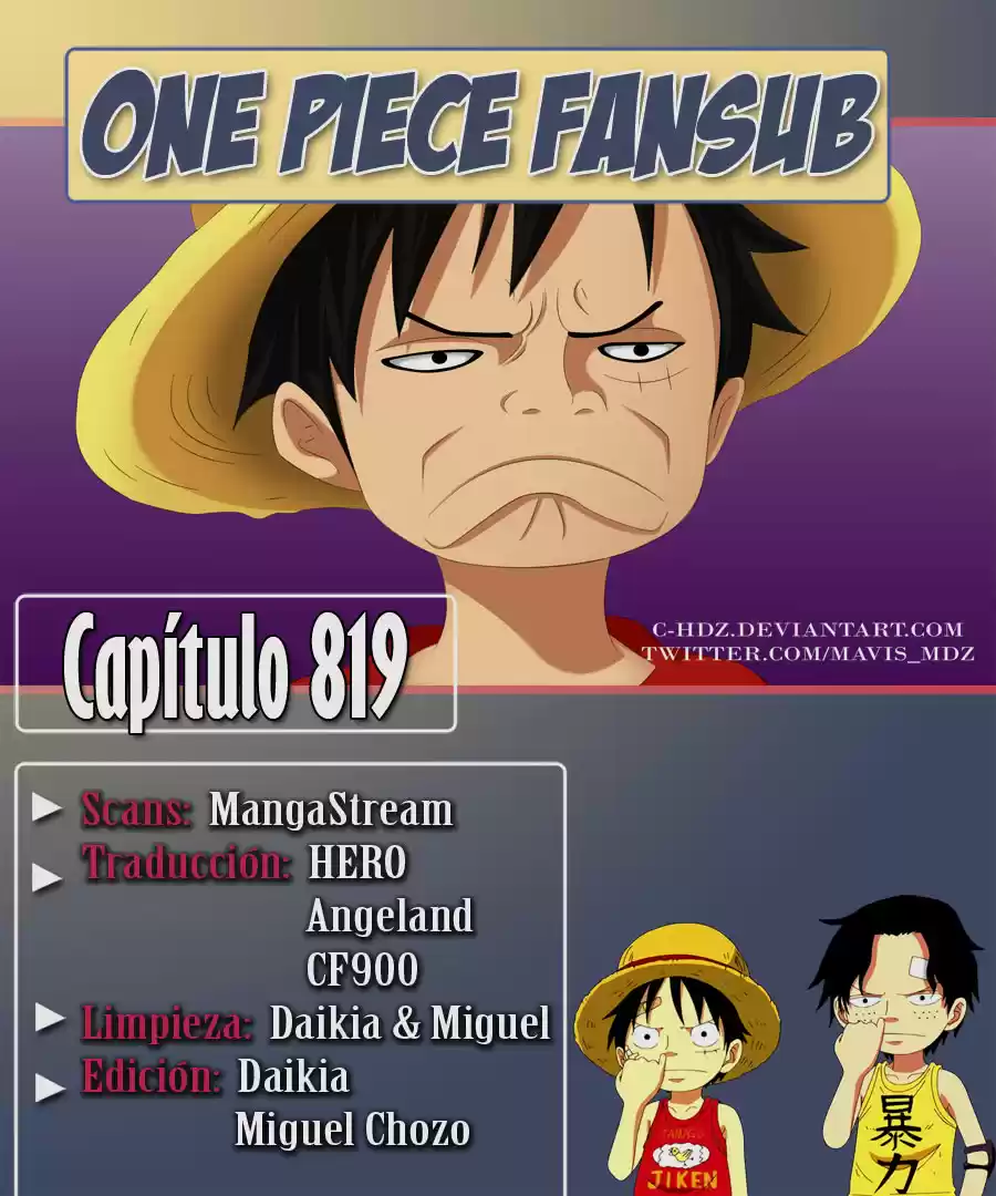 One Piece: Chapter 819 - Page 1