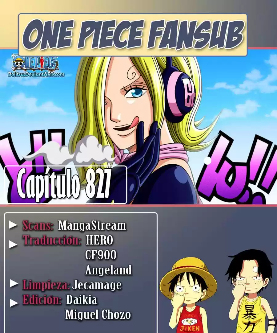 One Piece: Chapter 827 - Page 1