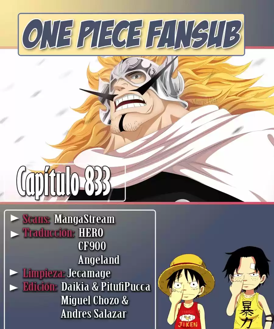 One Piece: Chapter 833 - Page 1