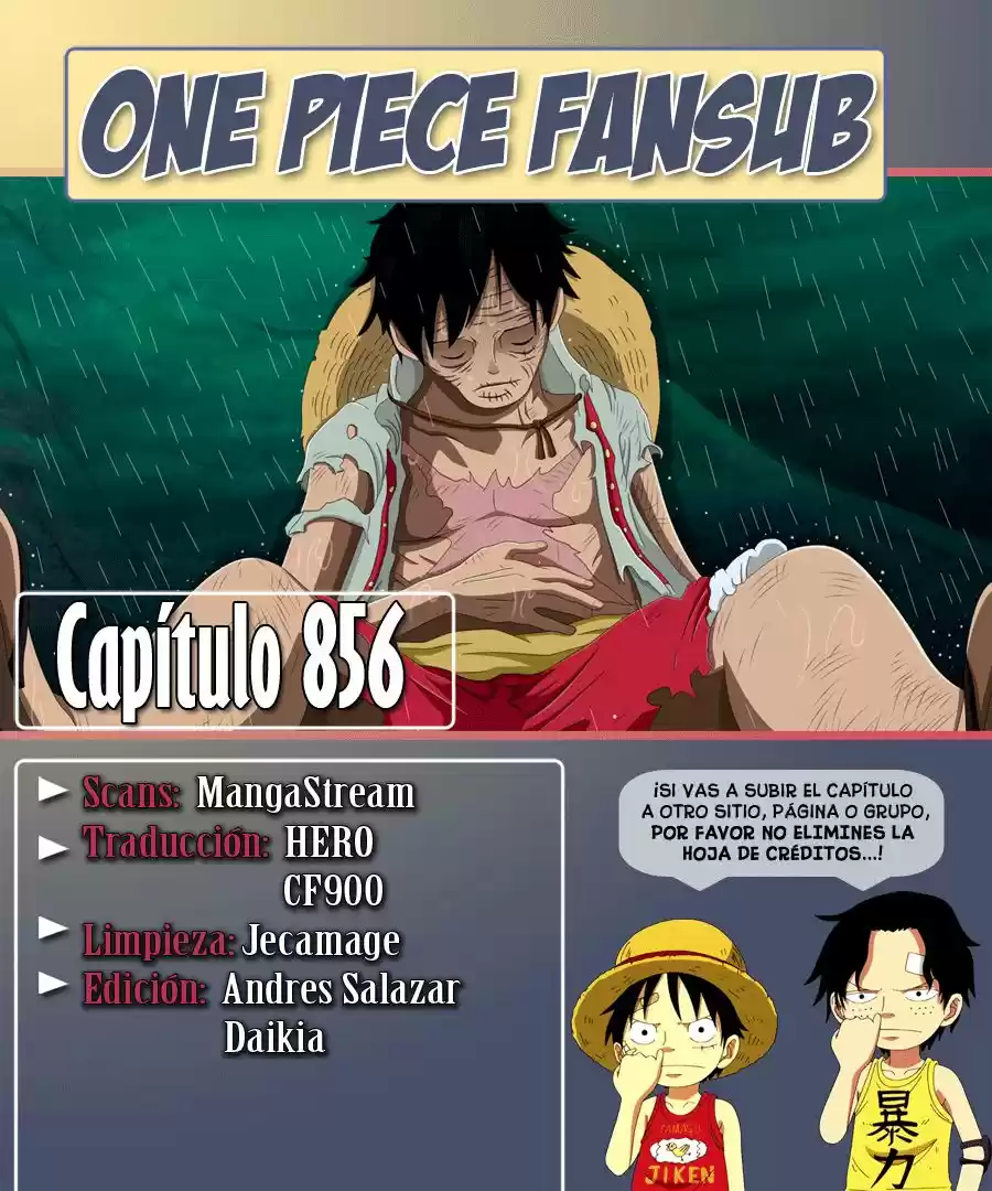 One Piece: Chapter 856 - Page 1