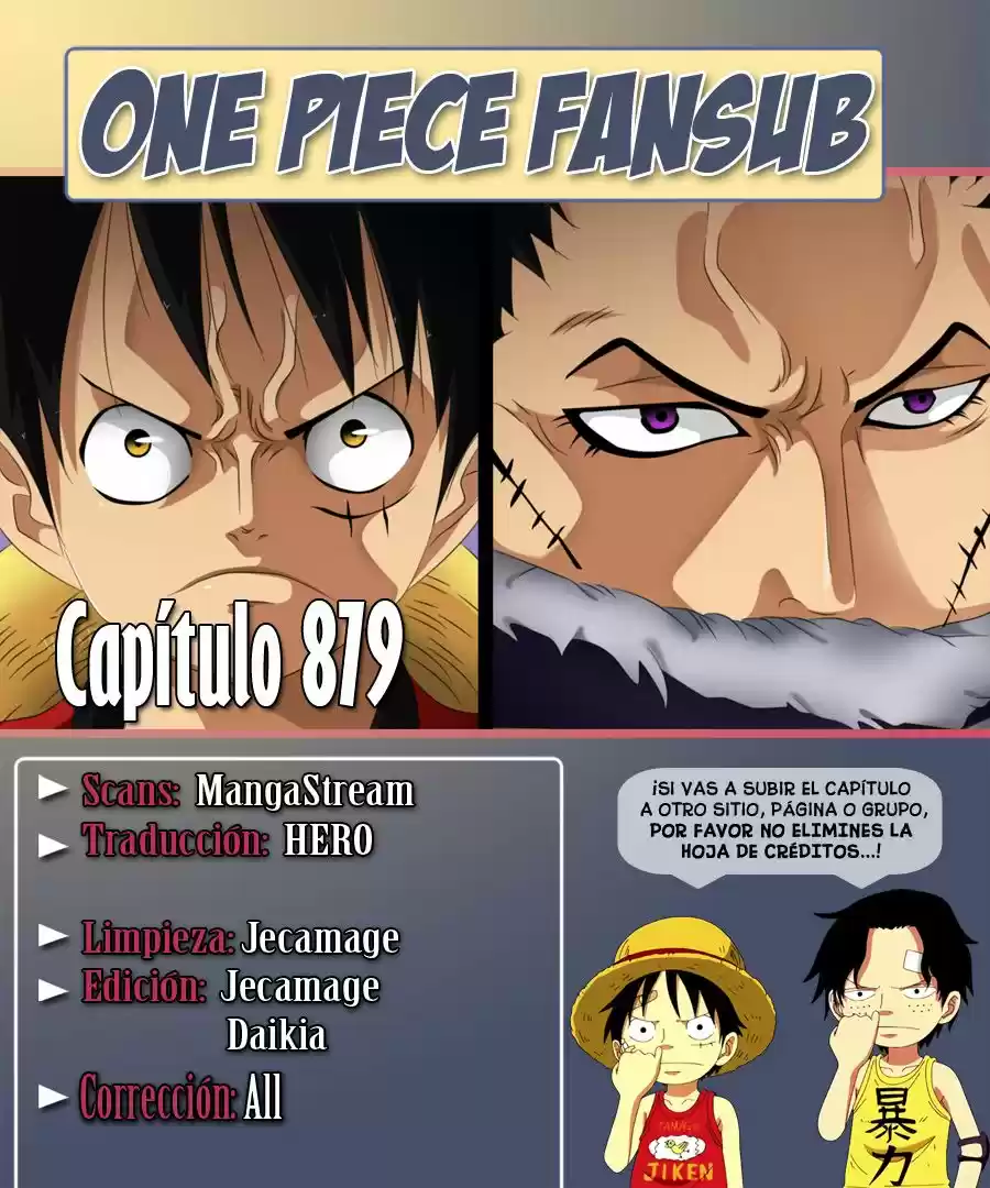 One Piece: Chapter 879 - Page 1