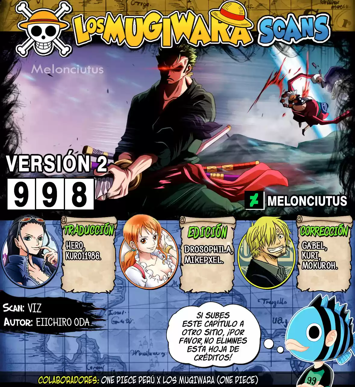 One Piece: Chapter 998 - Page 1