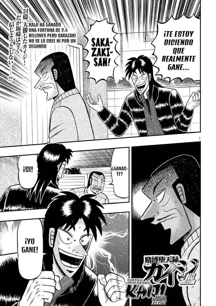 Tobaku Datenroku Kaiji: 24-oku Dasshutsu-hen: Chapter 13 - Page 1