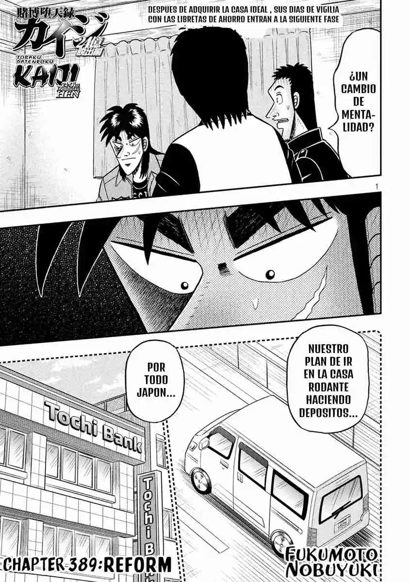 Tobaku Datenroku Kaiji: 24-oku Dasshutsu-hen: Chapter 134 - Page 1