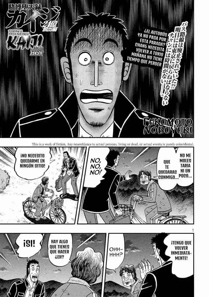 Tobaku Datenroku Kaiji: 24-oku Dasshutsu-hen: Chapter 21 - Page 1